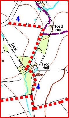 Map of footpath 4