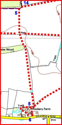 Map of footpath 5