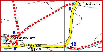 Map of footpath 6